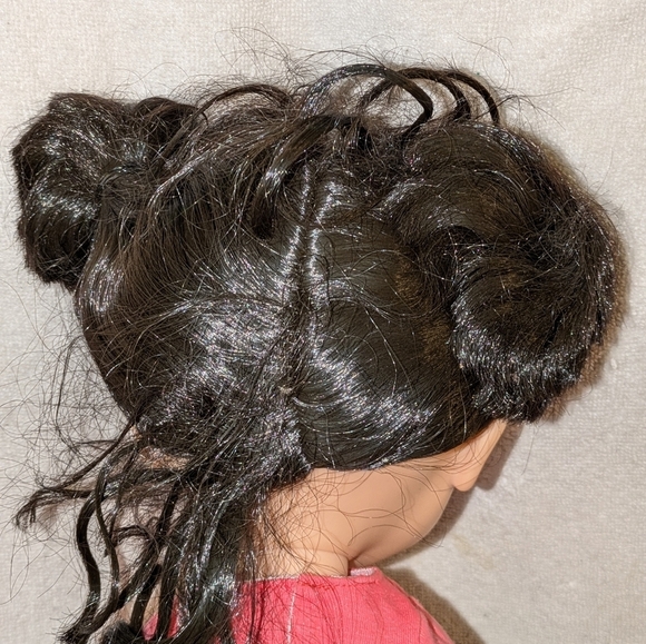 Adorable Doll with Pink Shirt and Purple Pants - Picture 6 of 7